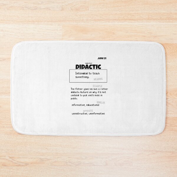 Item preview, June 21 Didactic designed and sold by Square Root of Squid.