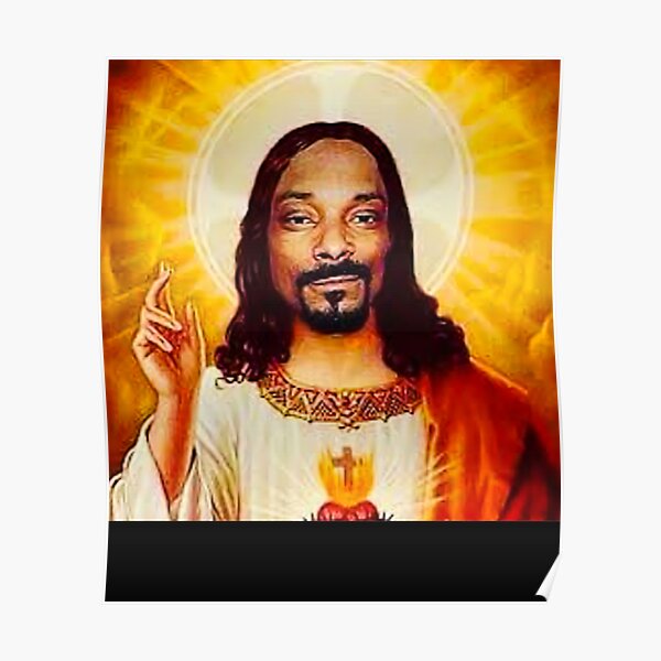 "Snoop Dogg goes jesus rap" Poster for Sale by Hortencird | Redbubble