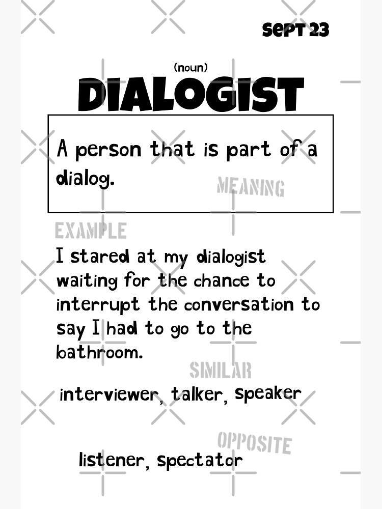 September 23 Dialogist Sticker