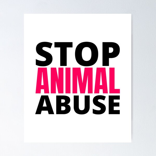 Item preview, STOP ANIMAL ABUSE designed and sold by FrankRisse.