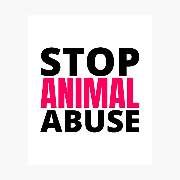Item preview, STOP ANIMAL ABUSE designed and sold by FrankRisse.