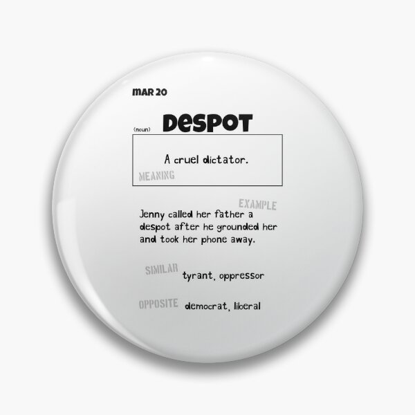 Item preview, March 20 Despot designed and sold by Square Root of Squid.