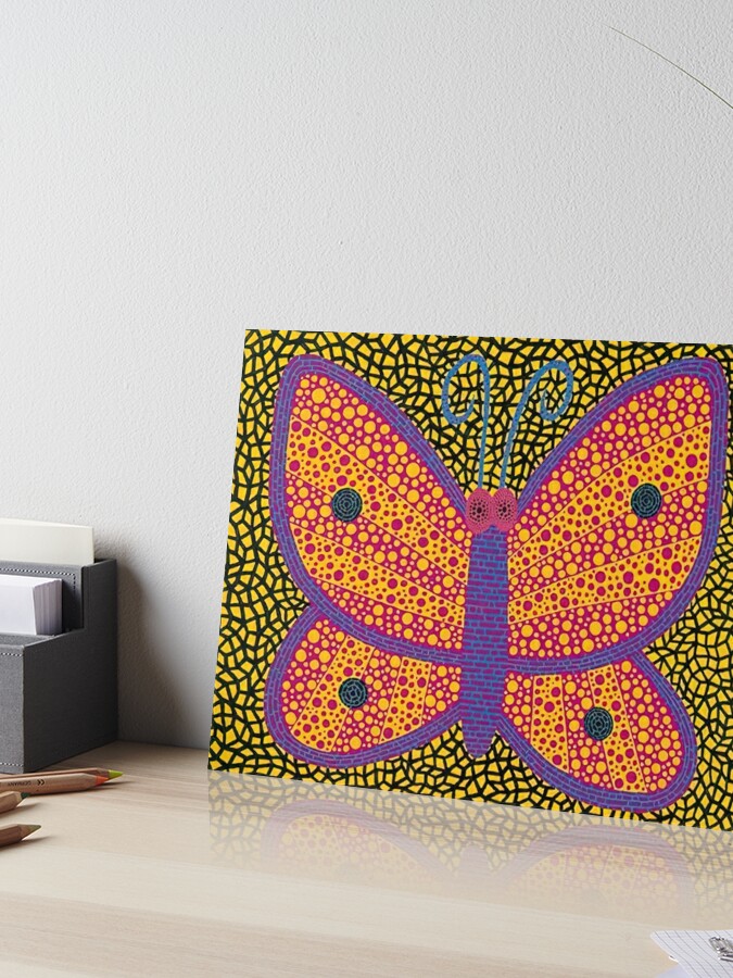 Yayoi Kusama Butterfly | Art Board Print