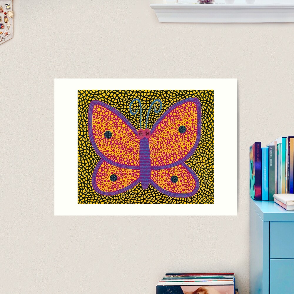 Yayoi Kusama Butterfly | Art Print