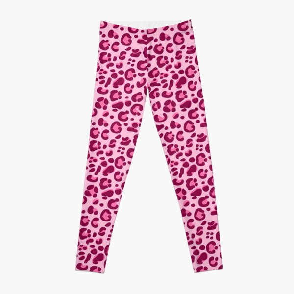 Pink Leopard Leggings Leopard Leggings Pink Metallic Pants Metallic Pink  Leopard Leggings -  Canada