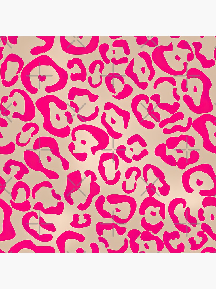 Leopard Print Pattern Hot Pink Leopard Leopard Skin Sticker For Sale By Graphic Genie 4924