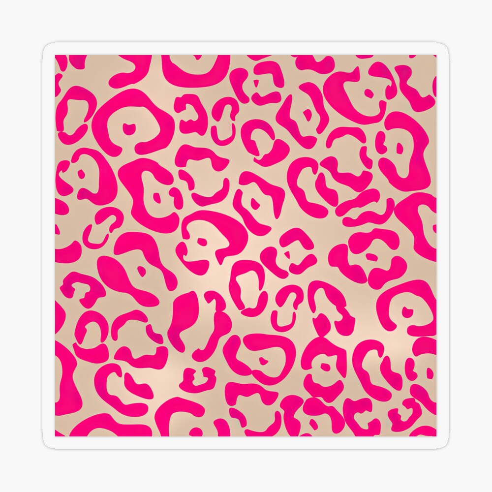 Realistic Pink Leopard Print Seamless Background — drypdesigns