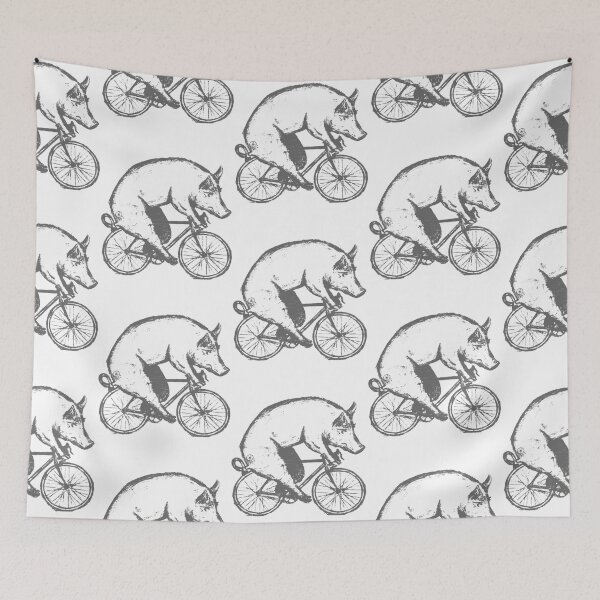 Item preview, Pig on a Bicycle Mens designed and sold by EriksenAubrey.