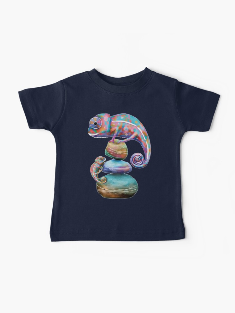 Thumbnail 1 of 2, Baby T-Shirt, Chameleons designed and sold by Karin Taylor.