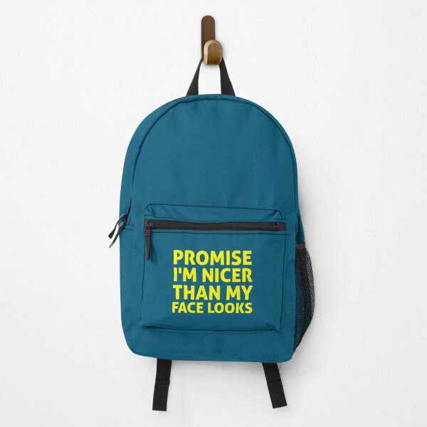 Item preview, Promise I_m Nicer Than My Face Looks, gift idea, funny saying designed and sold by EriksenAubrey.