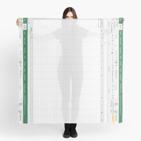 Excel Spreadsheet - Green Scarf
