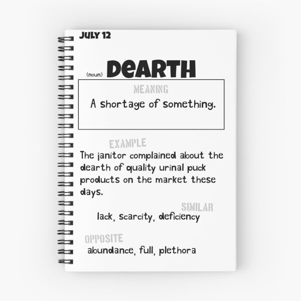 Item preview, July 12 Dearth designed and sold by Square Root of Squid.