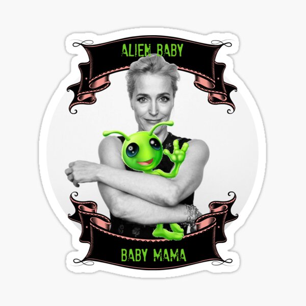 Item preview, Alien Baby Baby Mama Gillian Anderson X Files designed and sold by storybycorey.