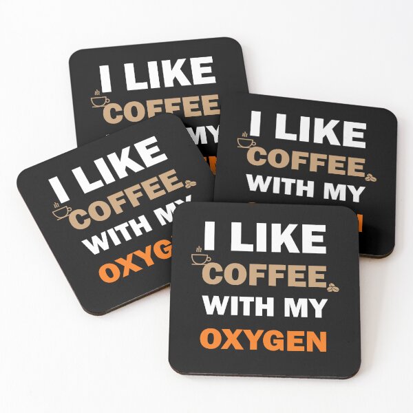 Item preview, I Like Coffee With My Oxygen Funny  designed and sold by Rami Khalifah.