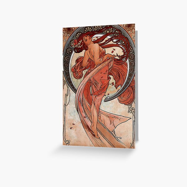 Art Nouveau Greeting Cards for Sale