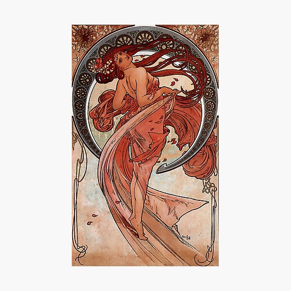 Item preview, 'Dance' by Alphonse Mucha (Reproduction) designed and sold by Classic Visions Gallery.