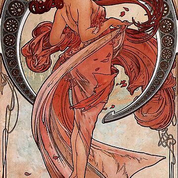 Artwork thumbnail, 'Dance' by Alphonse Mucha (Reproduction) by Classic Visions Gallery