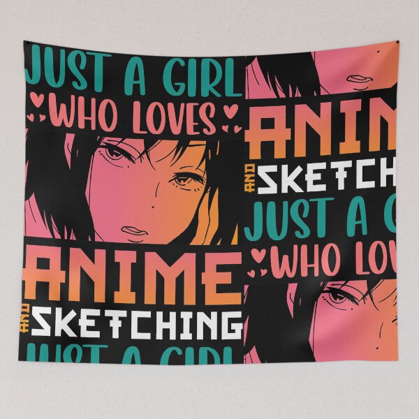 Item preview, A Girl Who Loves Anime And Sketching By Desiigner93 designed and sold by Sumner Brooks.
