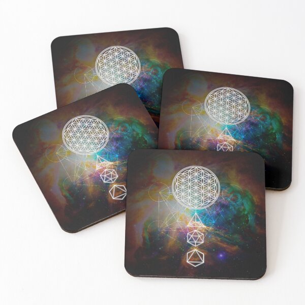 Item preview, Flower of Life Platonic Solids Sacred Geometry designed and sold by Bluepress.