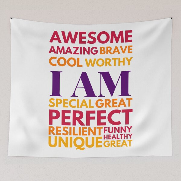 Item preview, I Am Affirmation quotes designed and sold by wildpiksel.