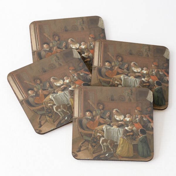 Item preview, The Merry Family, Jan Havicksz. Steen, 1668  designed and sold by Grim reaper.