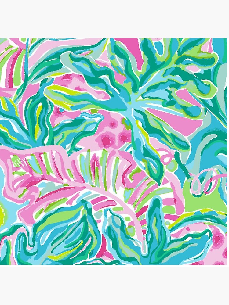Thumbnail 4 of 4, Pillow, water floral designed and sold by catherinebinson.
