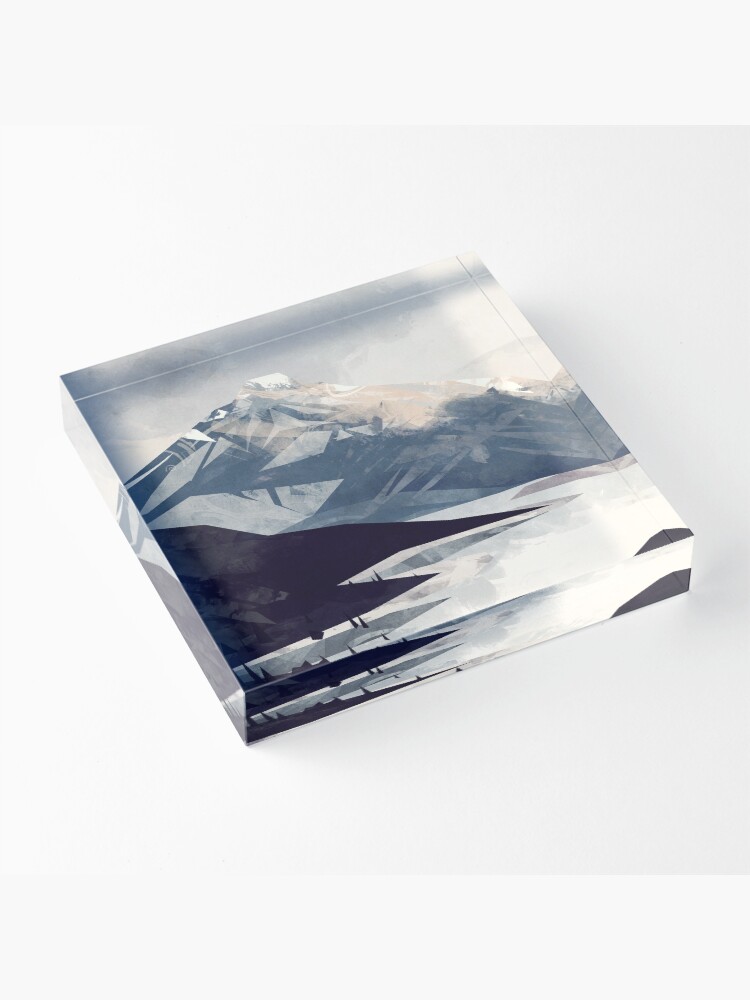 Thumbnail 3 of 5, Acrylic Block, Calming Mountain designed and sold by MicaelaDawn.