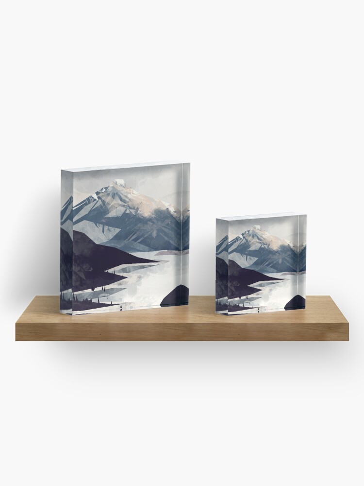 Thumbnail 4 of 5, Acrylic Block, Calming Mountain designed and sold by MicaelaDawn.