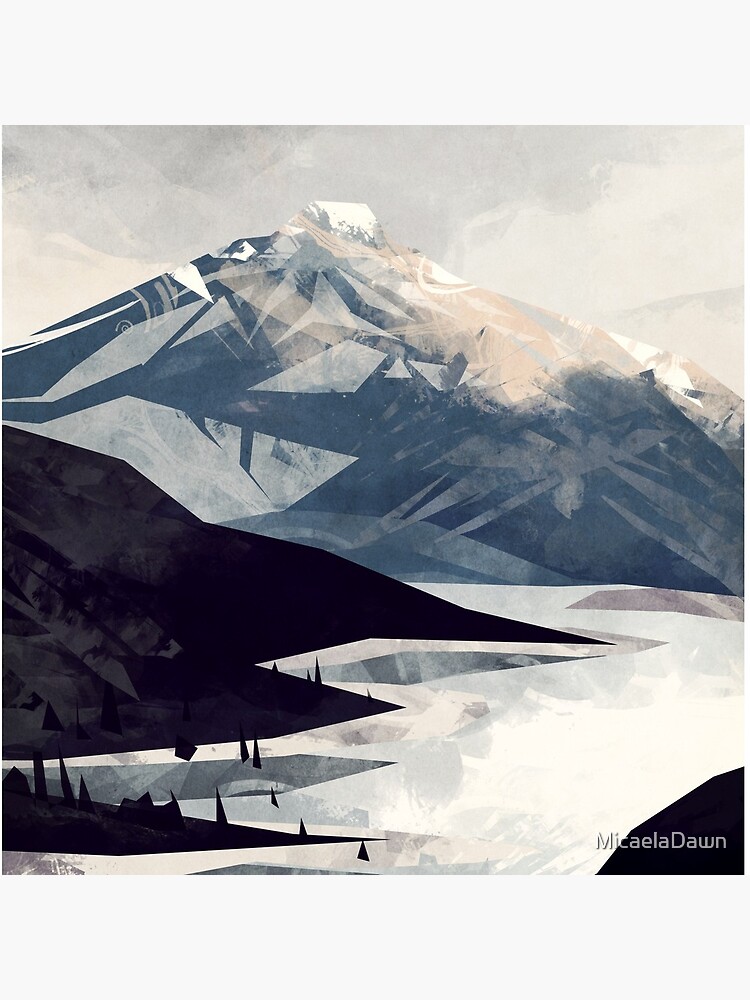 Thumbnail 5 of 5, Acrylic Block, Calming Mountain designed and sold by MicaelaDawn.