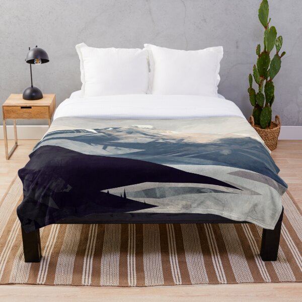 Calming Mountain Throw Blanket