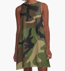 Camo A-Linien Kleid