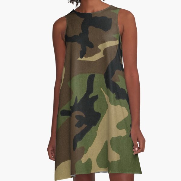 Camo A-Line Dress
