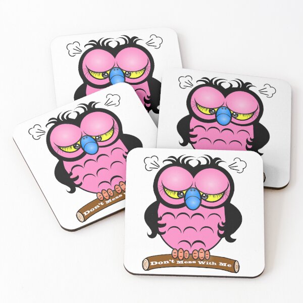 Item preview, Don't mess with me - Angry Owl  designed and sold by Shirley cute art .