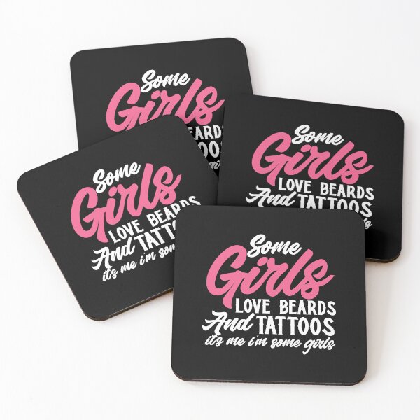 Item preview, Some Girls Love Beards And Tattoos Funny Girls Tattoo Lover designed and sold by GardNewerd.