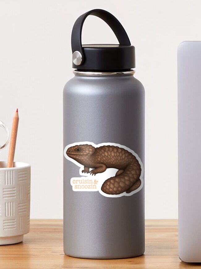 Thumbnail 1 of 3, Sticker, Shingleback Lizard designed and sold by miss-varanus.