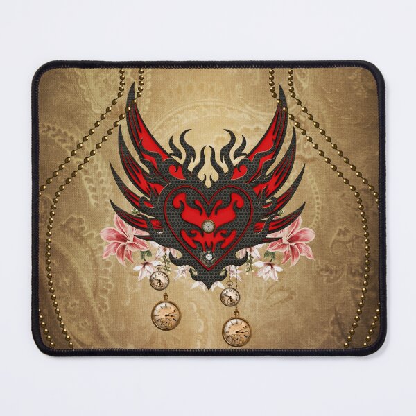 Item preview, Elegant steampunk heart with clocks designed and sold by nicky2342.
