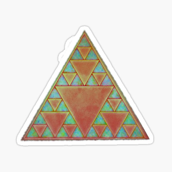 Item preview, Sacred Geometry - Triangles in Orange designed and sold by merrypranxter.