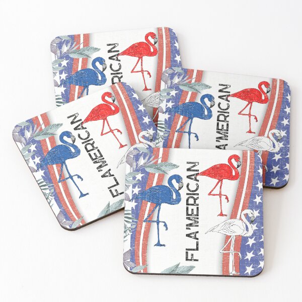 Item preview, Flamerica, Patriotic Flamingo, July 4th Independence Day designed and sold by calalassy.