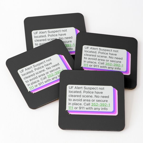 Item preview, UF Alert Suspect Not Located (pink and purple)   designed and sold by dayglodiva.