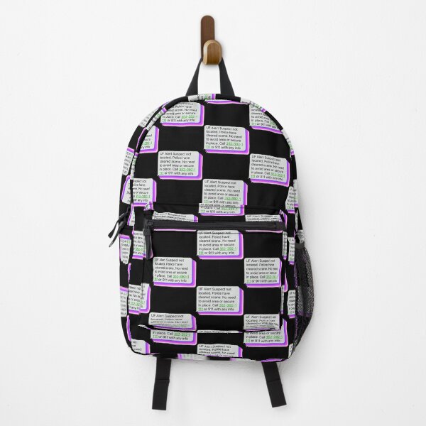 Item preview, UF Alert Suspect Not Located (pink and purple) designed and sold by dayglodiva.