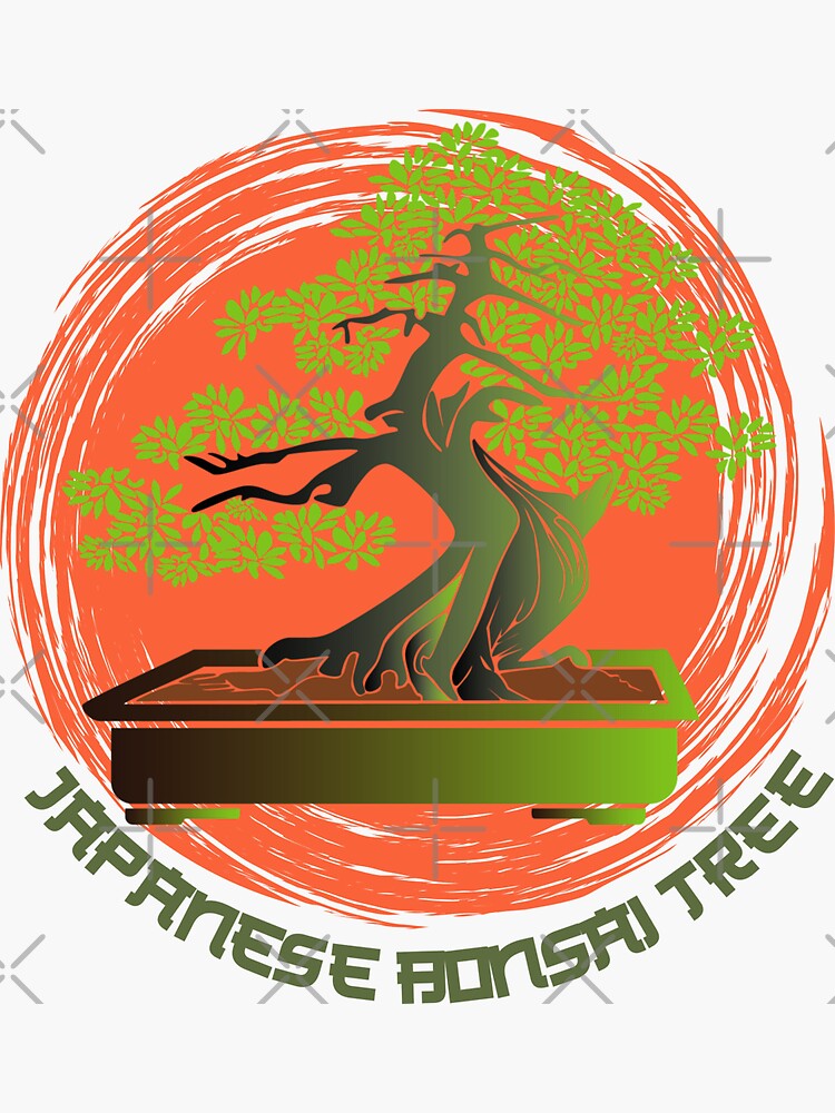 "JAPANESE BONSAI TREE" Sticker for Sale by Sugrawrsy Redbubble