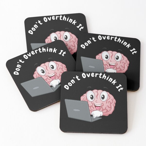 Item preview, Don’t overthink it |  anxious tshirt | self deprecating Tshirt | sarcastic Tshirt | humour tshirt |  humor tshirt | mental tshirt | Gogot-Shirts designed and sold by Henk GoGo T-Shirts ⭐️⭐️⭐️⭐️⭐️.