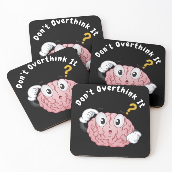 Item preview, Don’t overthink it |  anxious tshirt | self deprecating Tshirt | sarcastic Tshirt | humour tshirt |  humor tshirt | mental tshirt | Gogot-Shirts designed and sold by Henk GoGo T-Shirts ⭐️⭐️⭐️⭐️⭐️.