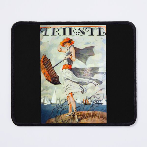 Item preview, Trieste Vintage Travel Poster Sticker designed and sold by lelaalicesr.