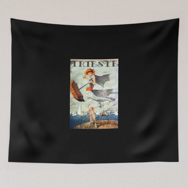 Item preview, Trieste Vintage Travel Poster Sticker designed and sold by lelaalicesr.