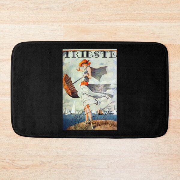 Item preview, Trieste Vintage Travel Poster Sticker designed and sold by lelaalicesr.