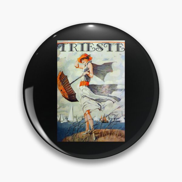 Item preview, Trieste Vintage Travel Poster Sticker designed and sold by lelaalicesr.