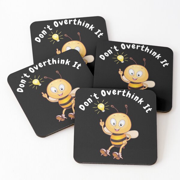 Item preview, Don’t overthink it |  anxious tshirt | self deprecating Tshirt | sarcastic Tshirt | humour tshirt |  humor tshirt | mental tshirt | Gogot-Shirts designed and sold by Henk GoGo T-Shirts ⭐️⭐️⭐️⭐️⭐️.