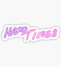 hard times logo light Sticker