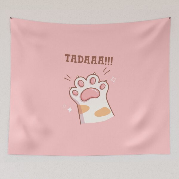 Item preview, Ta Da - Cute Pink Cat Paw designed and sold by Abhishek Goldar.